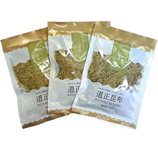 道正昆布　白とろろ昆布　20g　3個セット